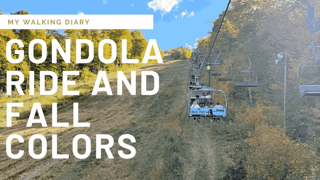4K | Gondola Ride & Fall Foliage | Crabbe Mountain Virtual Tour | New Brunswick, Canada