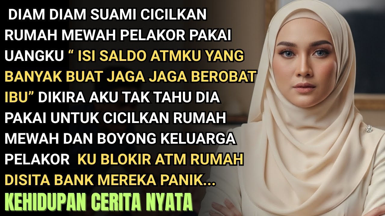 DIAM DIAM SUAMI CICILKAN RUMAH MEWAH PLAKOR&KELUARGA PADAHAL DIA NUMPANG HIDUP PADAKU - KUBLOKIR ATM