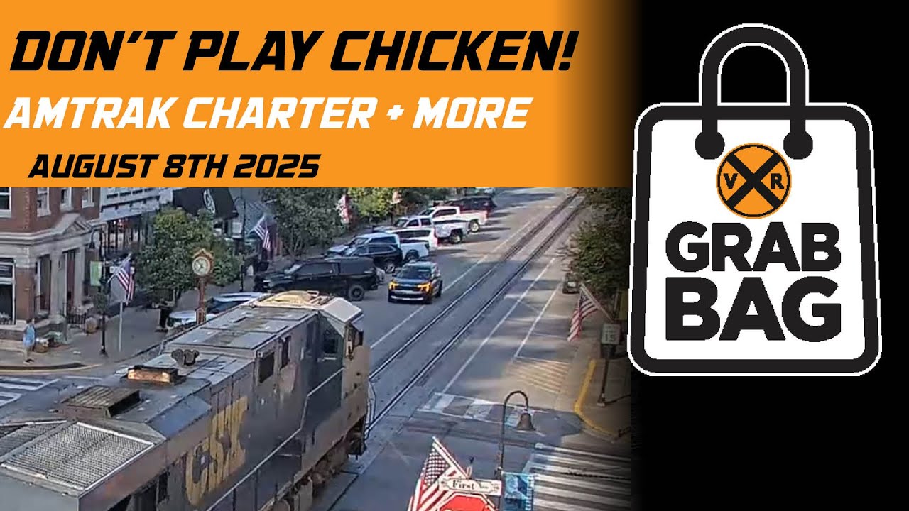 Grab Bag: Amtrak Charter, Crazy Drivers and More! | Weekly Top Trains (August 2025)