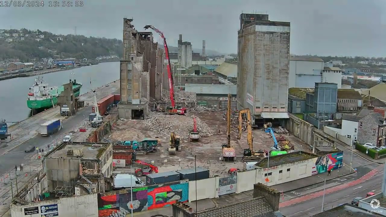 R&H Hall demolition timelapse