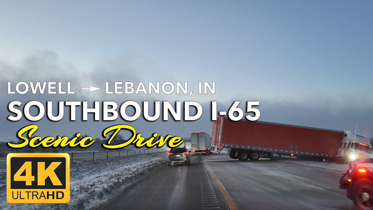 Scenic Drive from Lowell, IN to Lebanon, IN | Whiteout Miles on I-65