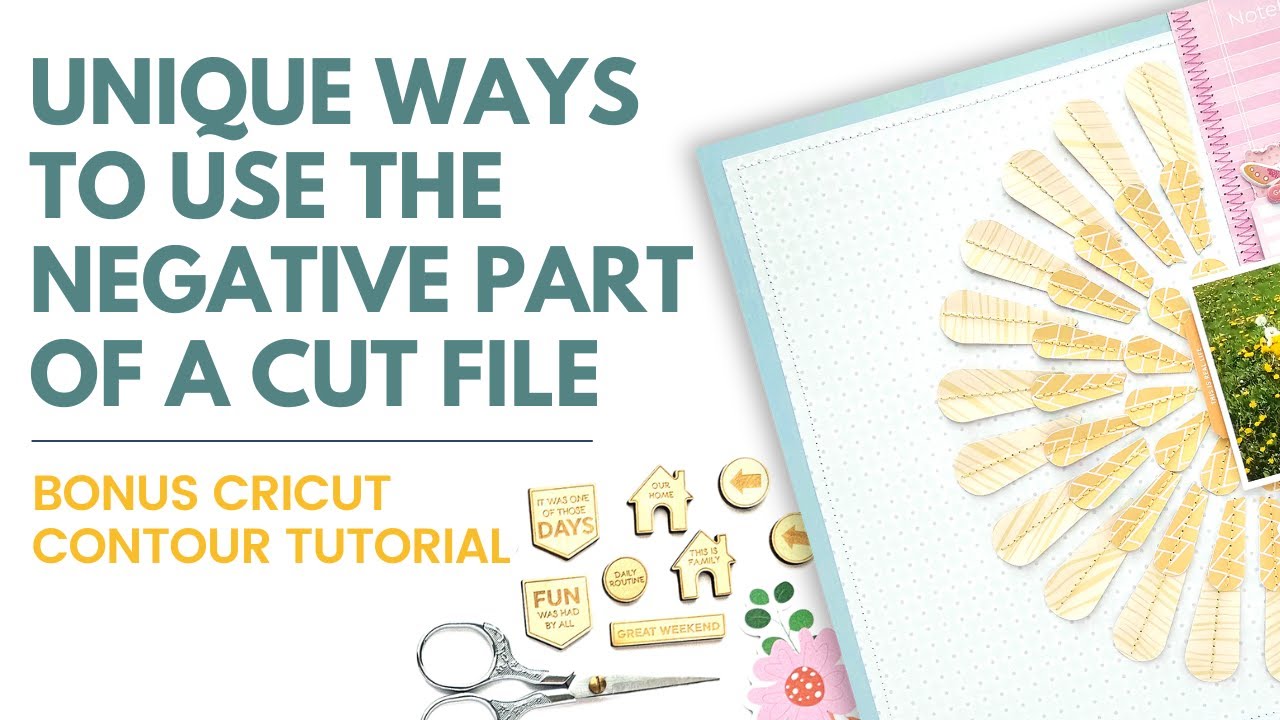 Use Negative Parts of Cut Files to Create Backgrounds | Bonus Cricut Contour Tutorial