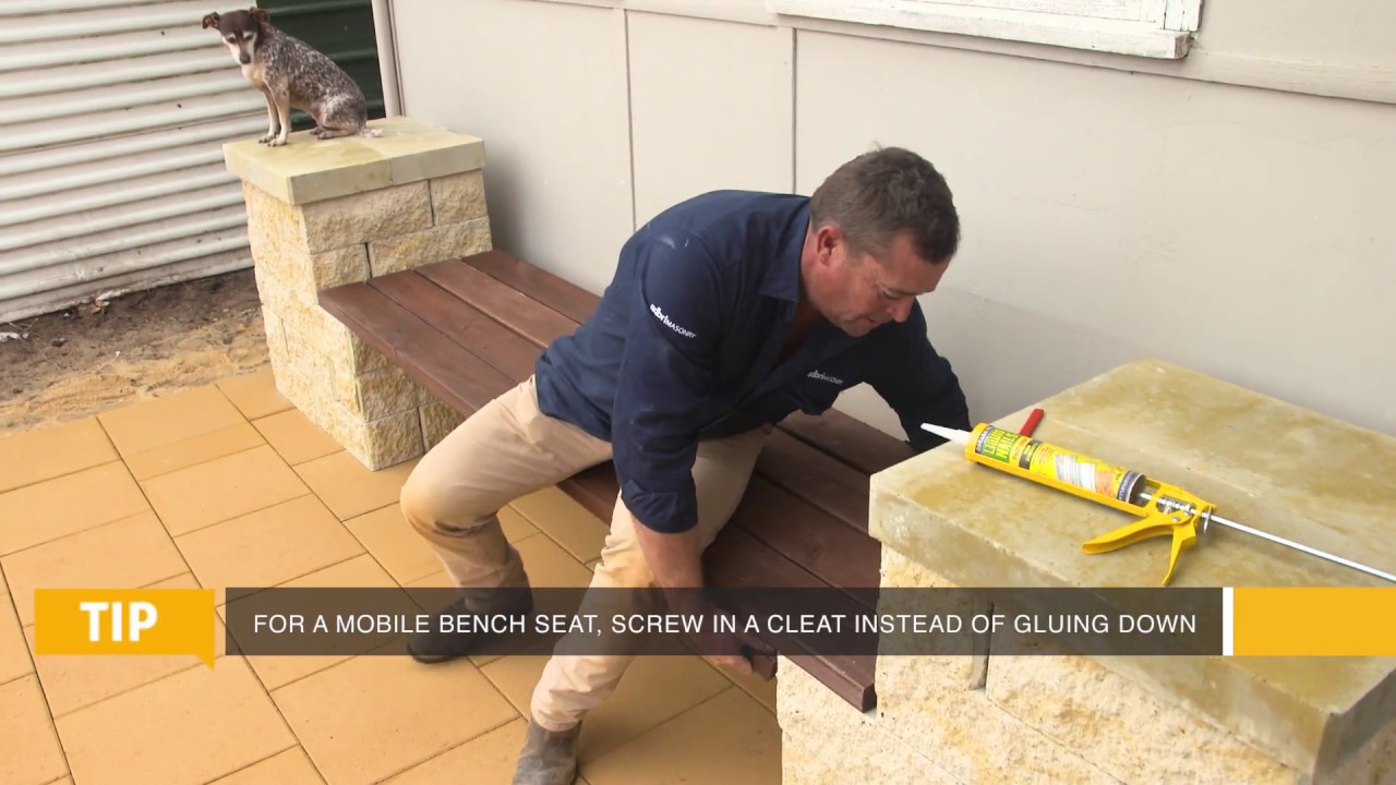 DIY Courtyard Bench Seat
