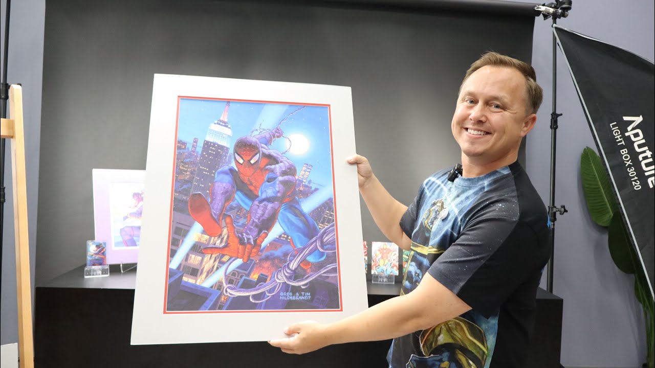 Visiting Heritage Auctions: Hildebrandt Marvel Masterpieces Spider-Man & Wolverine Art Preview!