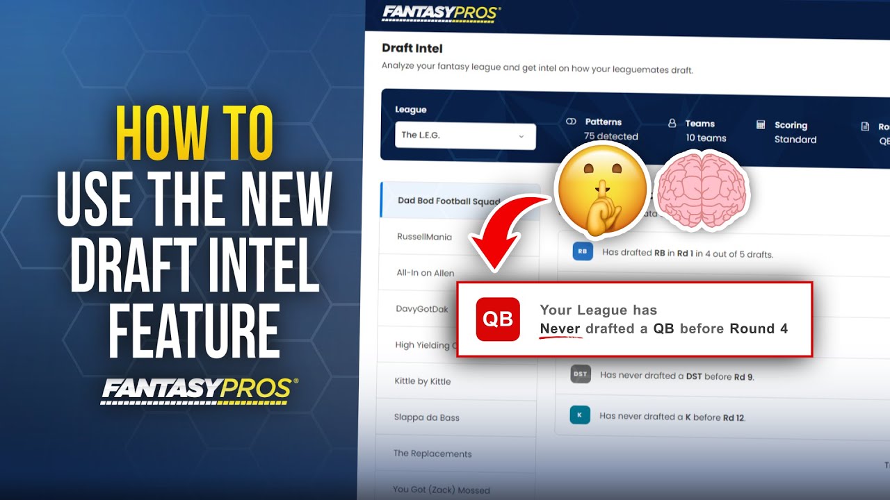 How to Use Draft Intel by FantasyPros | Draft Smarter NOT Harder (2022)