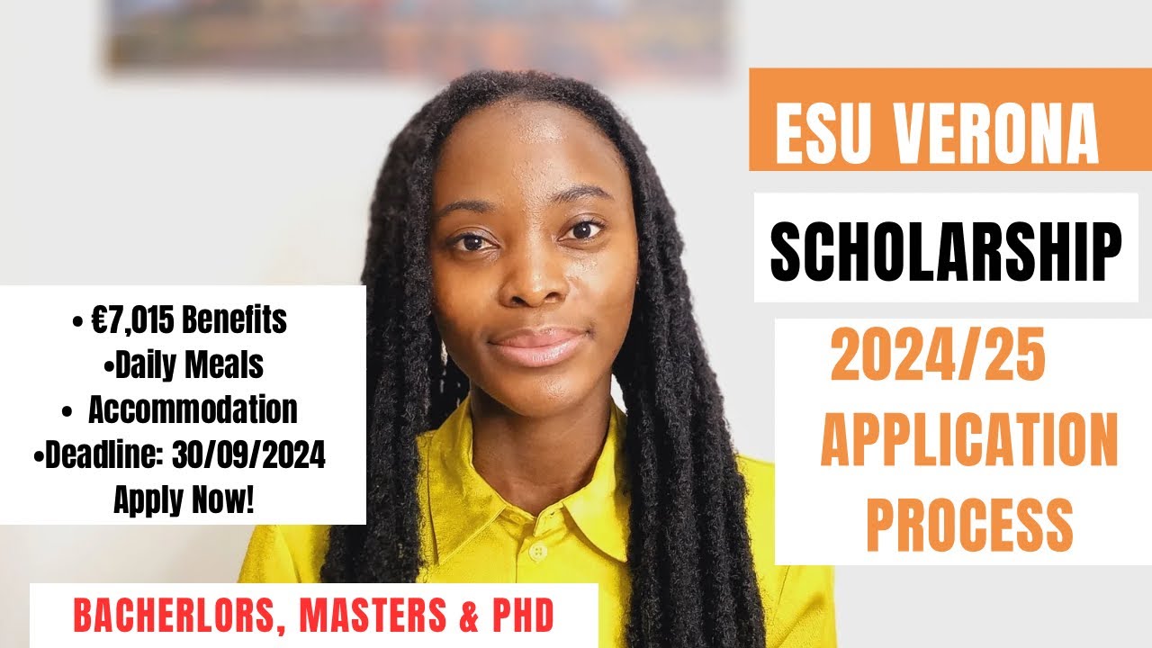ESU VERONA SCHOLARSHIP 2024/25 COMPLETE APPLICATION PROCESS| €7,015 BENEFITS| SCHOLARSHIPS IN ITALY