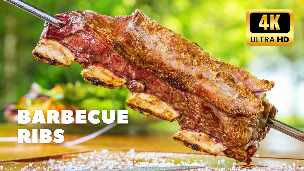 🔥 Barbecue Ribs: Slow-Cooked, Smoky, and Fall-Off-the-Bone Delicious | 4K Food Video 🍖