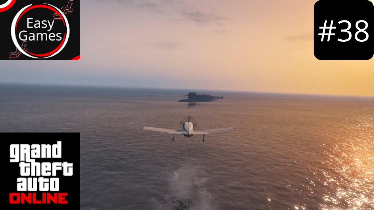 GTA 5 ONLINE - #38 - CHEGANDO DE AVIÃO NO SUBMARINO KOSATKA APÓS MISSÕES - PLAYSTATION - MODO ONLINE