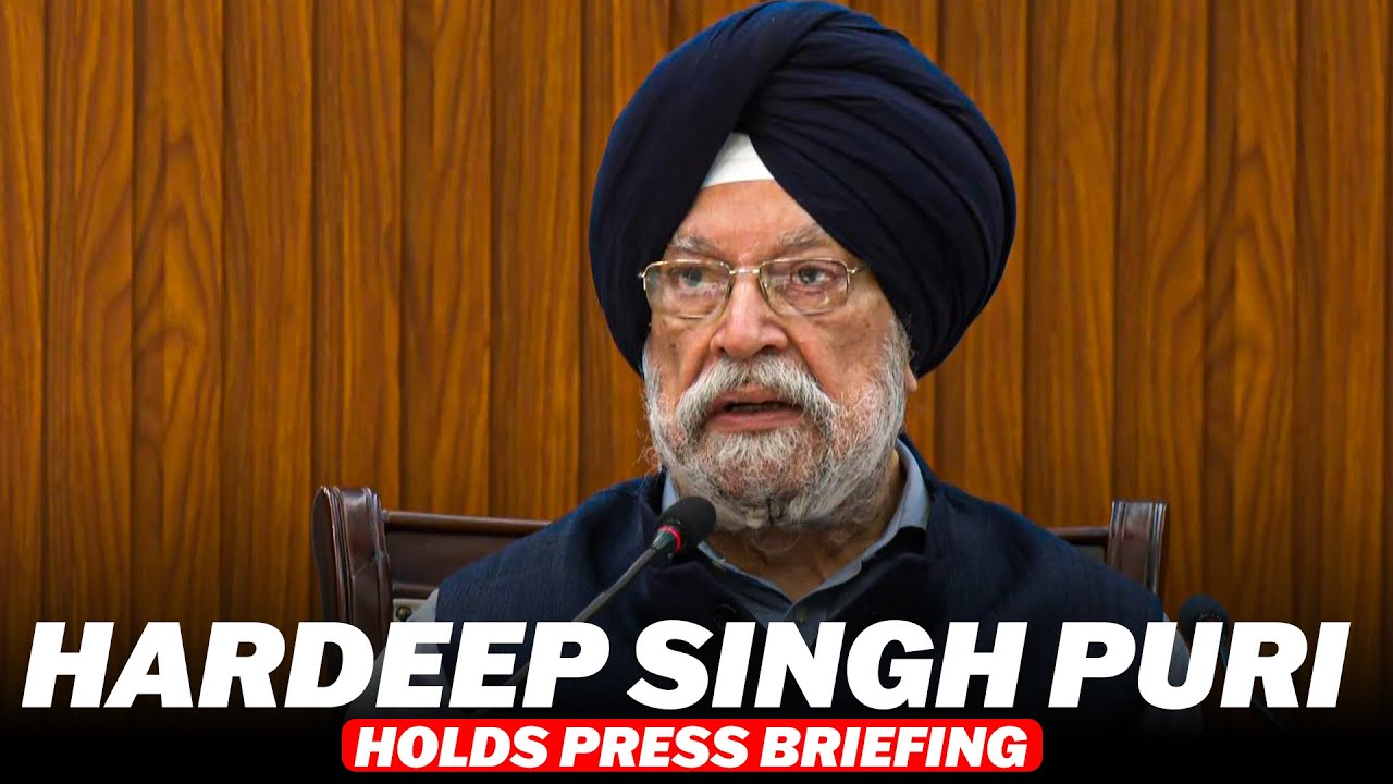Press Briefing by Union Minister Hardeep Singh Puri along with DSGMC President in New Delhi