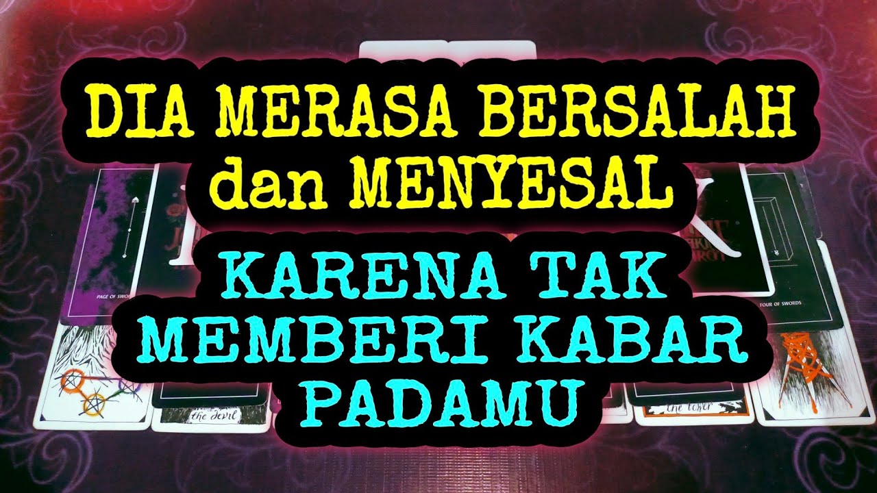 PENYESALAN MENDALAM YANG DIA RASAKAN PADAMU SAAT INI #tarot #tarotreading #tarotreader #tarotcards 