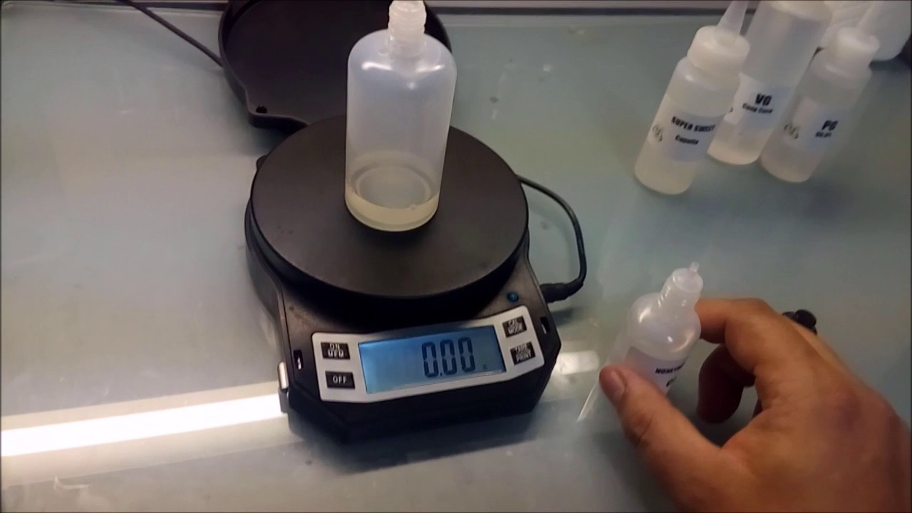 How to make your own DIY E-Juice with no syringes and with one hand :P