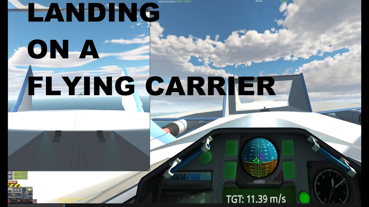 Kerbal Epic Program 2023  | Landing on a flying aircraft carrier