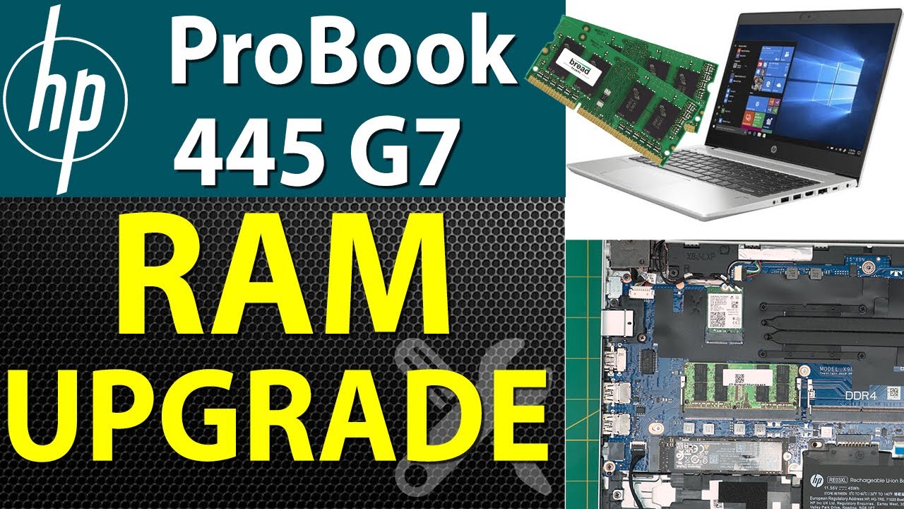 How to Upgrade RAM for HP ProBook 445 G7 Laptop