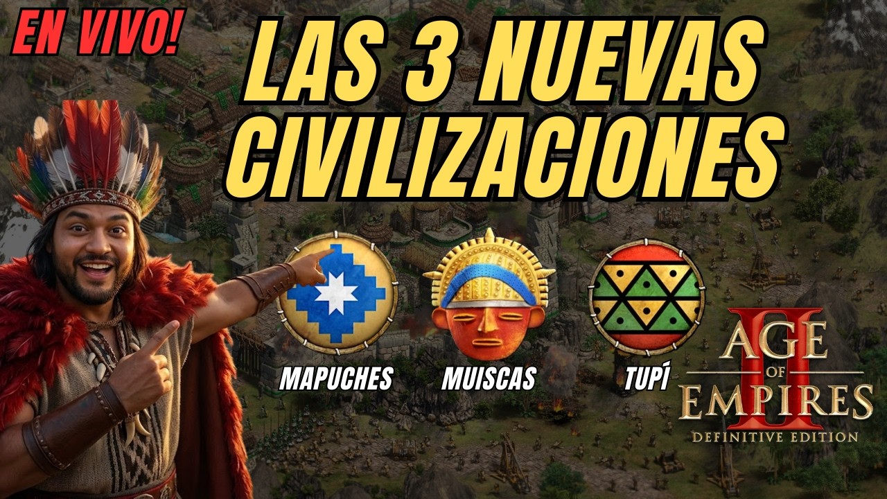 YA SALIÓ EL DLC: Road to 2K con Tupi, Mapuche y Muisca (Full Nuevas Civis) 🌎 | AoE2