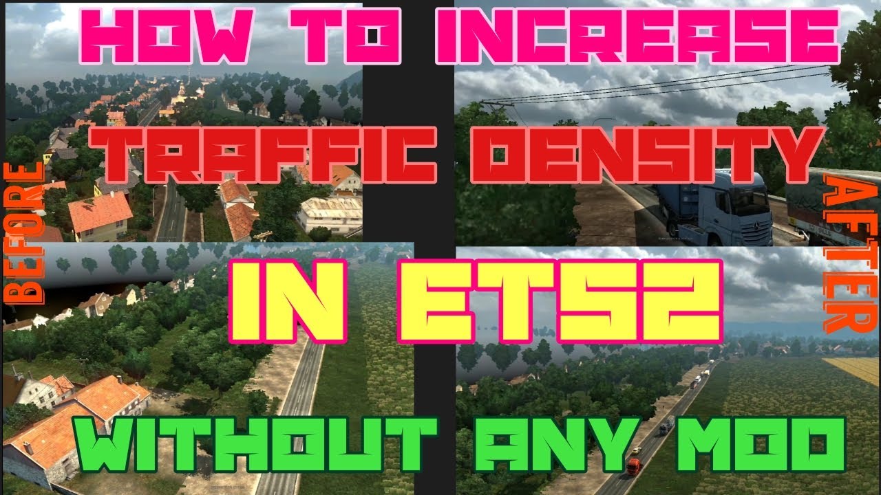 how to increase traffic density without using mod|ets2|malayalam|