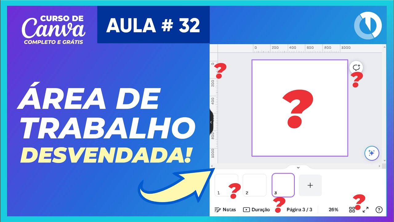 Desvendando a área de trabalho do Canva (Curso de Canva Grátis)