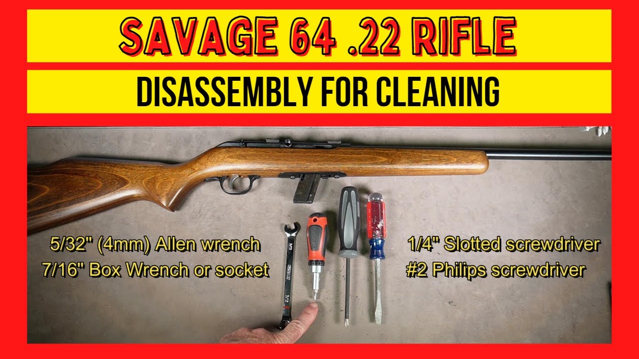 Savage Model 64 .22LR rifle disassembly for cleaning #guncleaning #savagearms