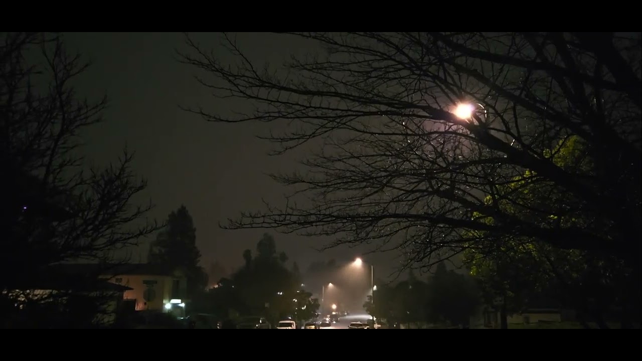 Pre-dawn lightning and thunder in Santa Rosa