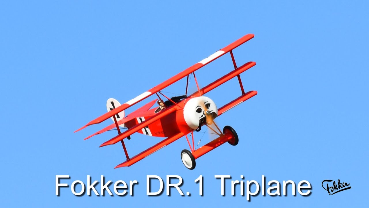 Fantastic Fokker DR-1Triplane scale: 1/3 build by Hugo Christen