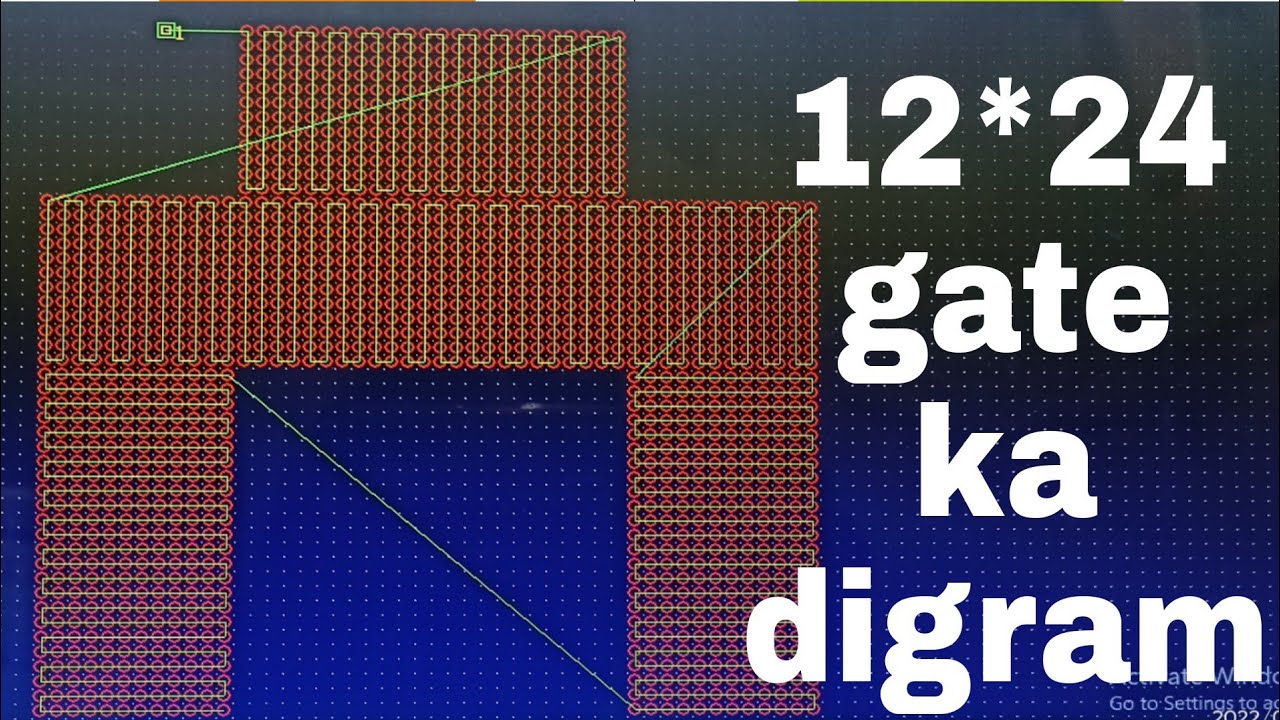 3D pixel gate ka digramow to make 3D pixel gate 12* 24