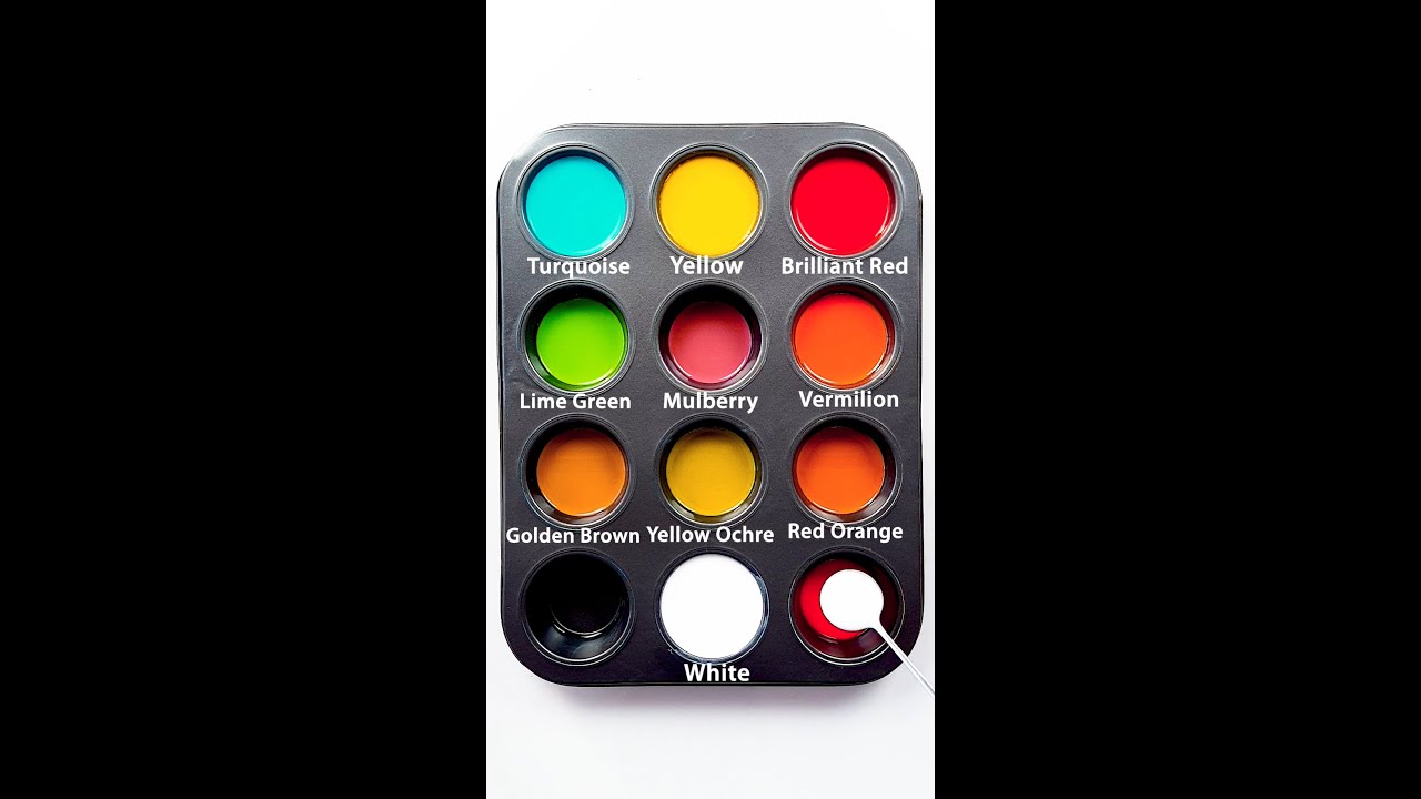 You Won't Believe These 8 Colors Came From Just 4! #colors #satisfying #asmr 