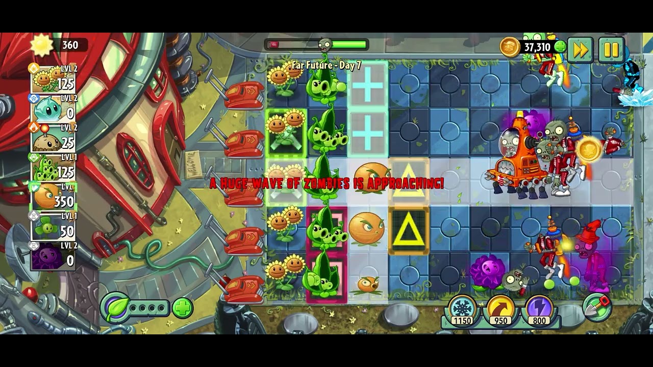 Plants vs Zombies 2 - Far Future - Day 7 - 2026 Gameplay
