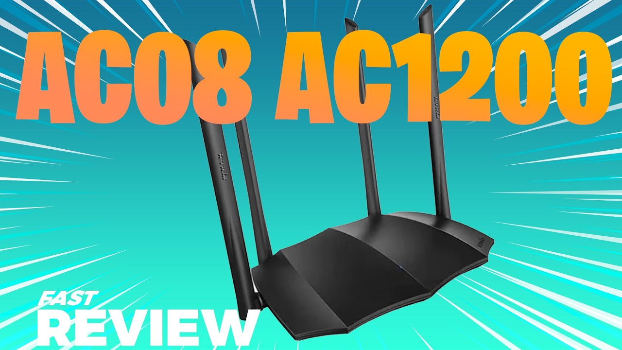 ROTEADOR GIGABIT CUSTO BENEFÍCIO -  TENDA AC08 AC1200 - Fast Review (PT-BR)