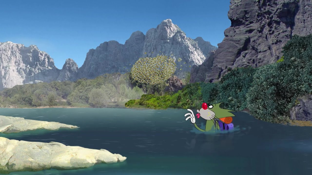 हिंदी Oggy and the Cockroaches 🌊☔ ALONE IN LAKE 🌊☔ Hindi Cartoons for Kids