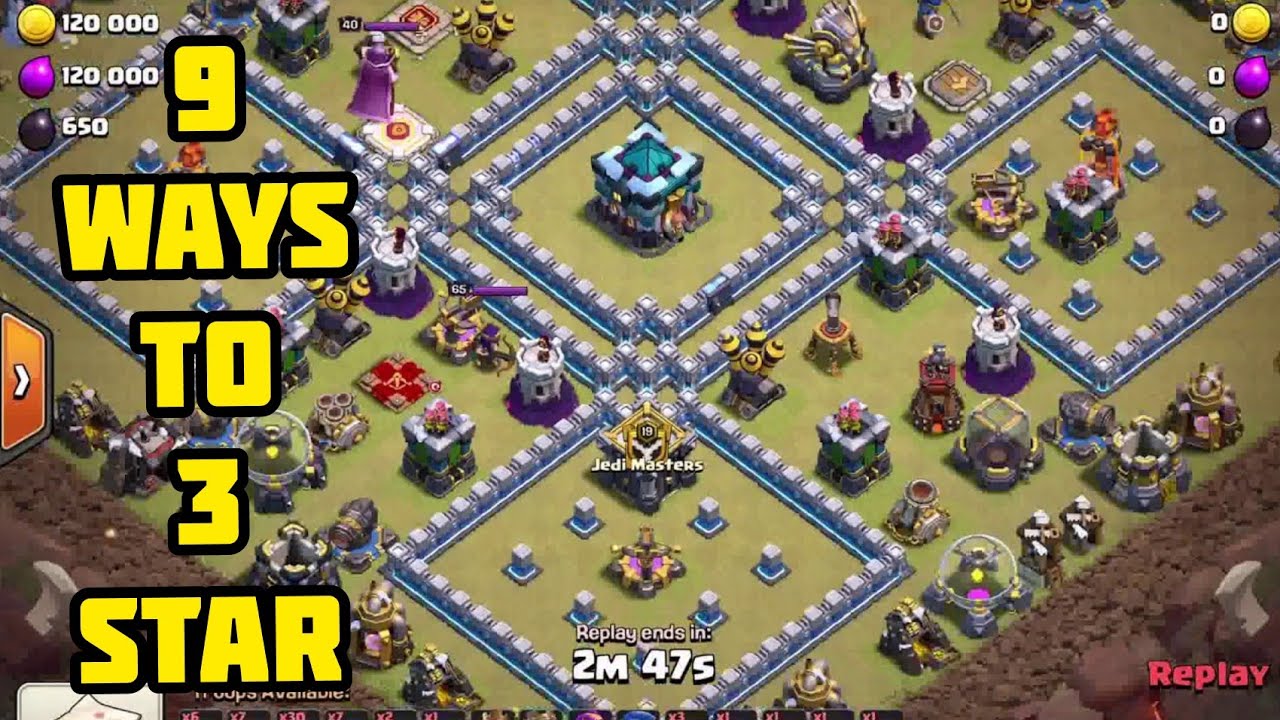 9 ways to 3 star th13 island bases ( Hogs,drags,bats,bowlers,miners,e-drags)