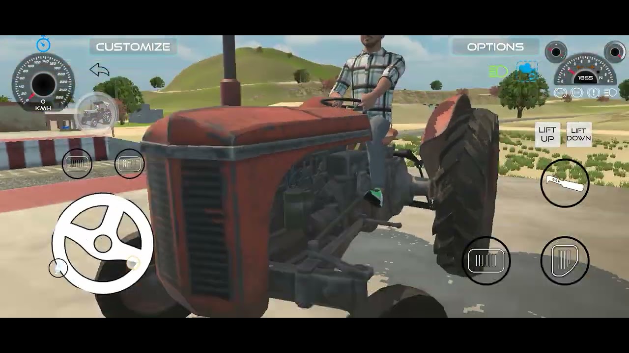 Old Tractor ke sath masti 😱 Full funny video stunts please subscribe my channel please subscribe ✅😱🎮