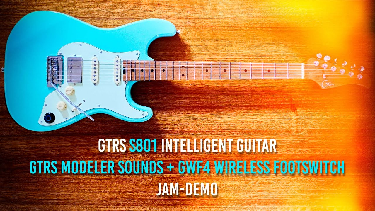 MOOER/GTRS: S801 Intelligent Guitar + GWF4 Wireless Footswitch + GTRS - No talk demo
