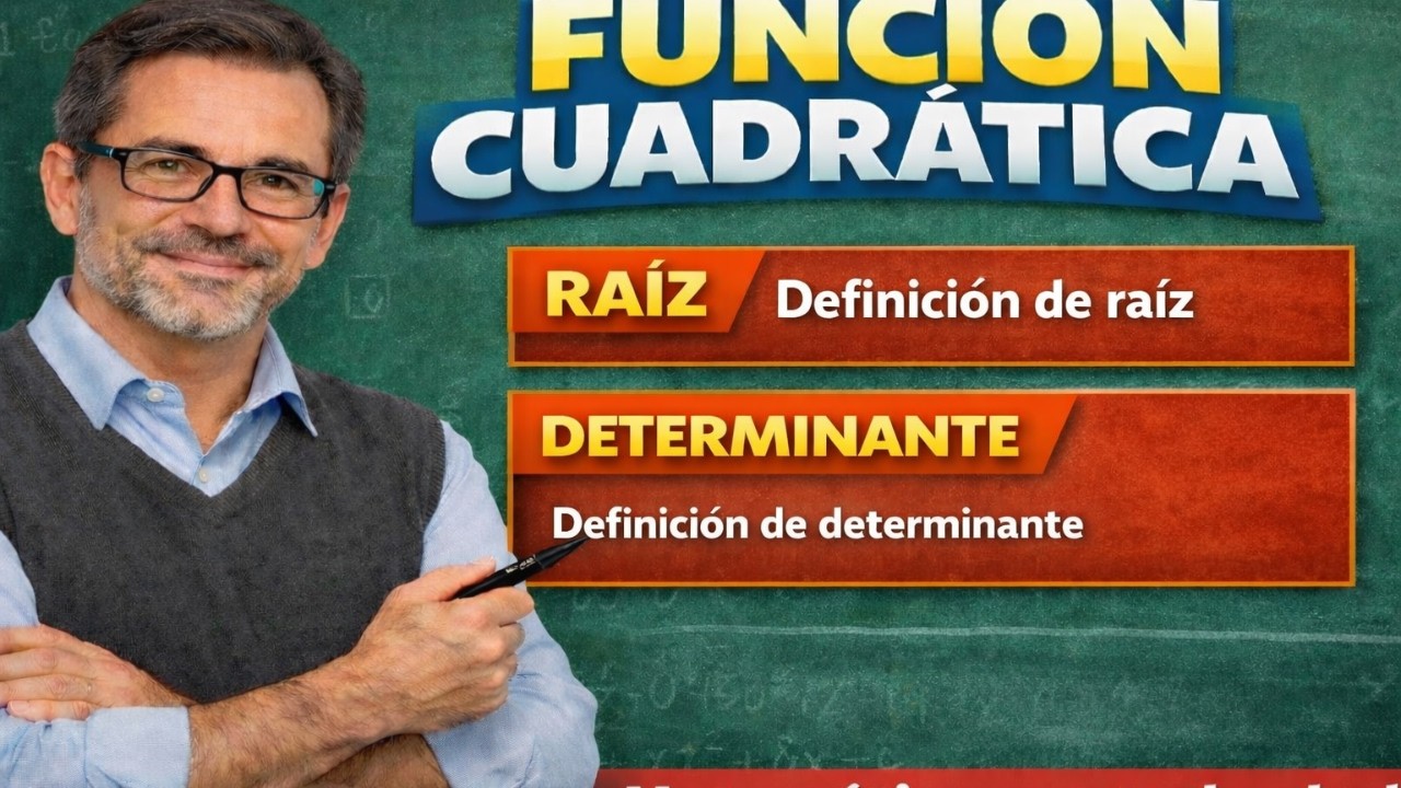 FUNCIÓN  CUADRÁTICA RAÍCES DISCRIMINANTE