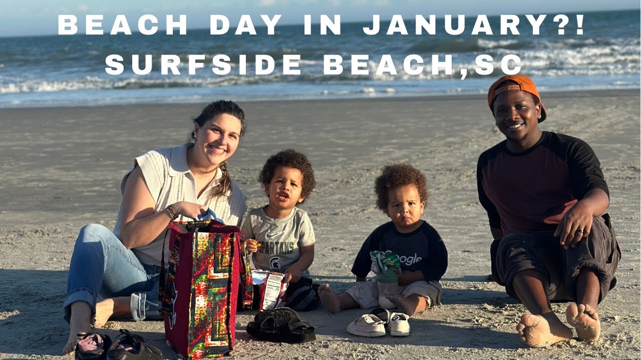 Beach day in JANUARY?! 74 Degrees and Sunny Surfside Beach,SC 