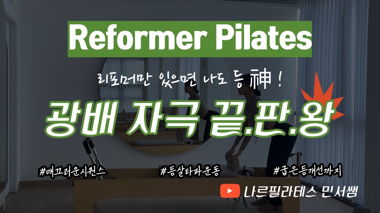리포머로 할 수 있는 등운동💪🏻ㅣ매끄러운시퀀스💯