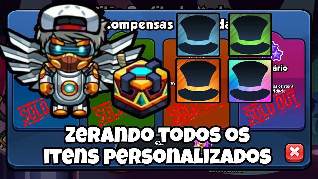 Zerando todos os itens personalizados | Bomber Friends