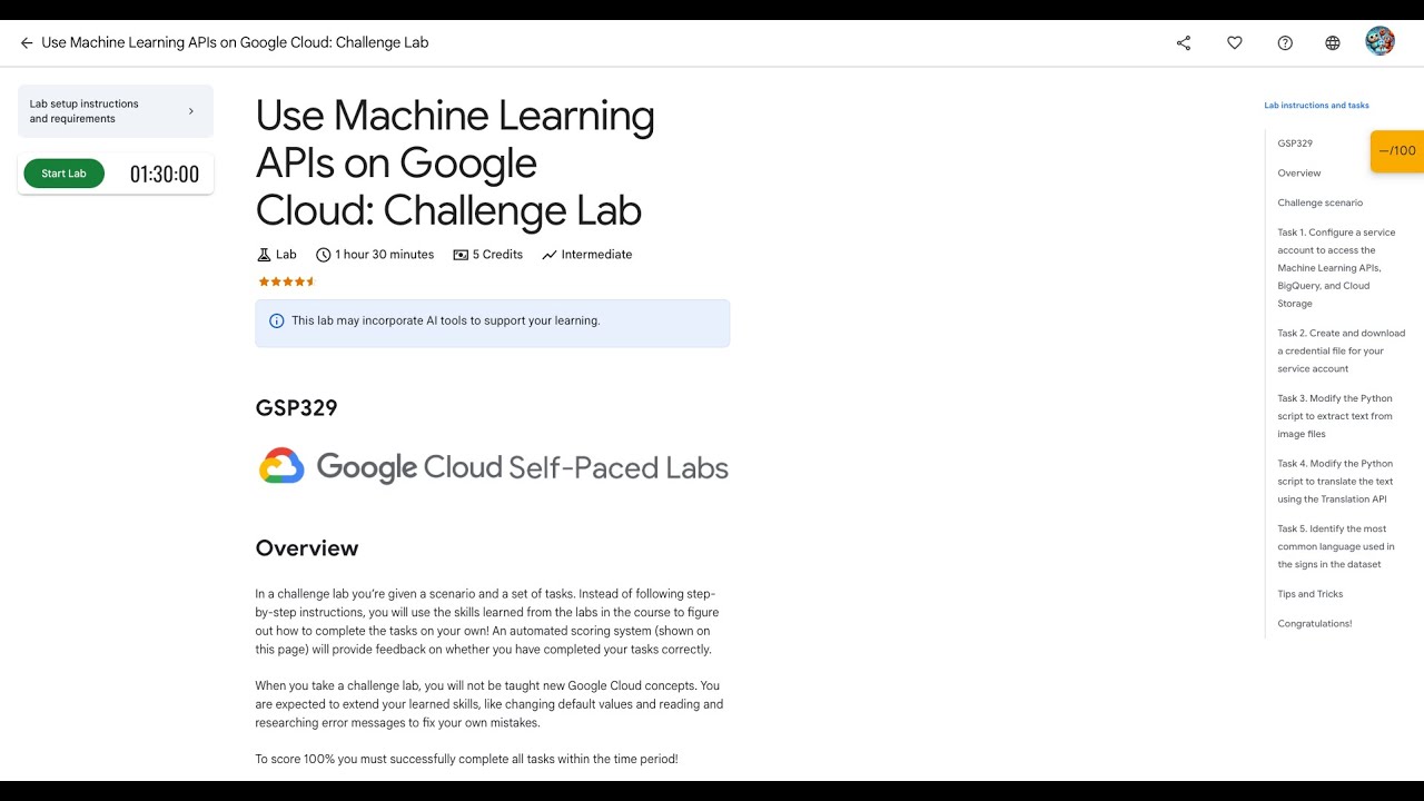 Qwiklabs | Use Machine Learning APIs on Google Cloud: Challenge Lab [GSP329]