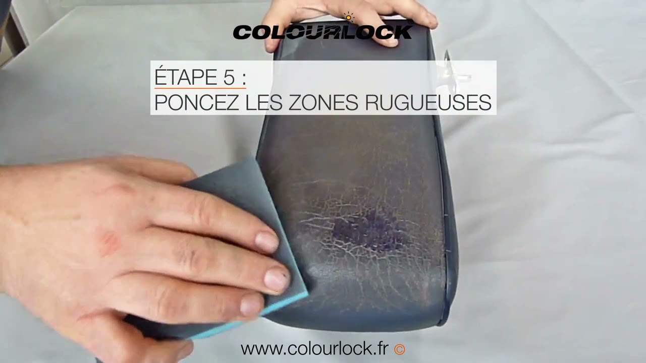 LA REPARATION D’UN CUIR CRAQUELE  | COLOURLOCK