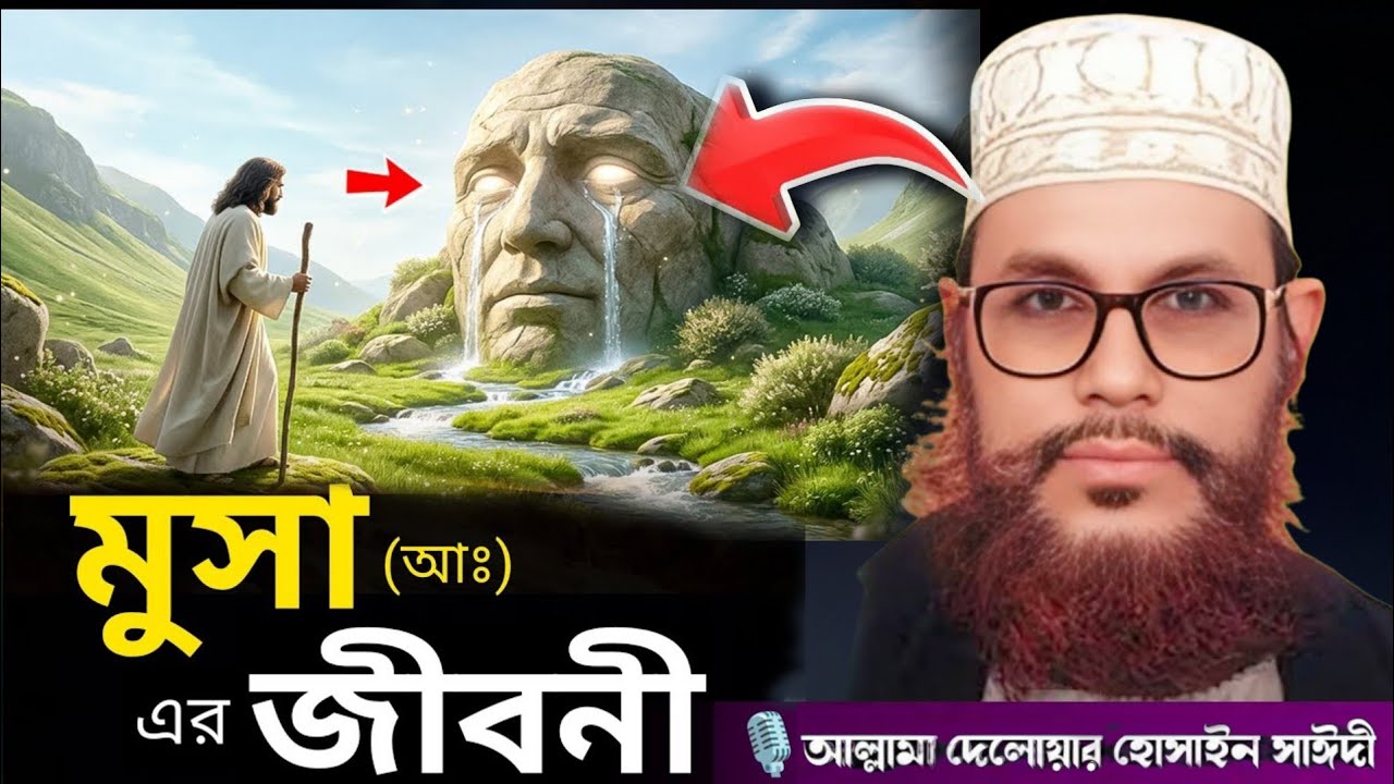 মুসা নবী ও ময়না পাখির ঘটনা | মুসা (আঃ) এর জীবনী | আল্লামা দেলোয়ার হোসেন সাঈদী