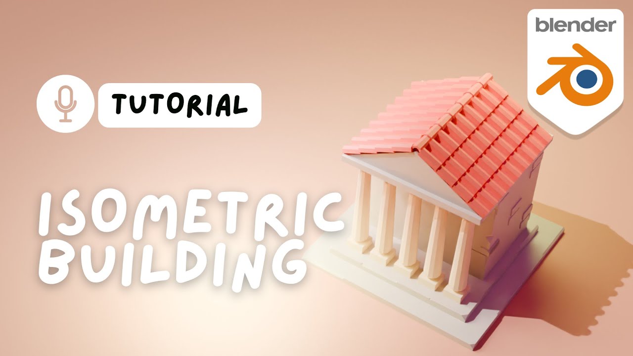 How to make isometric Building in Blender | Blender Tutorial