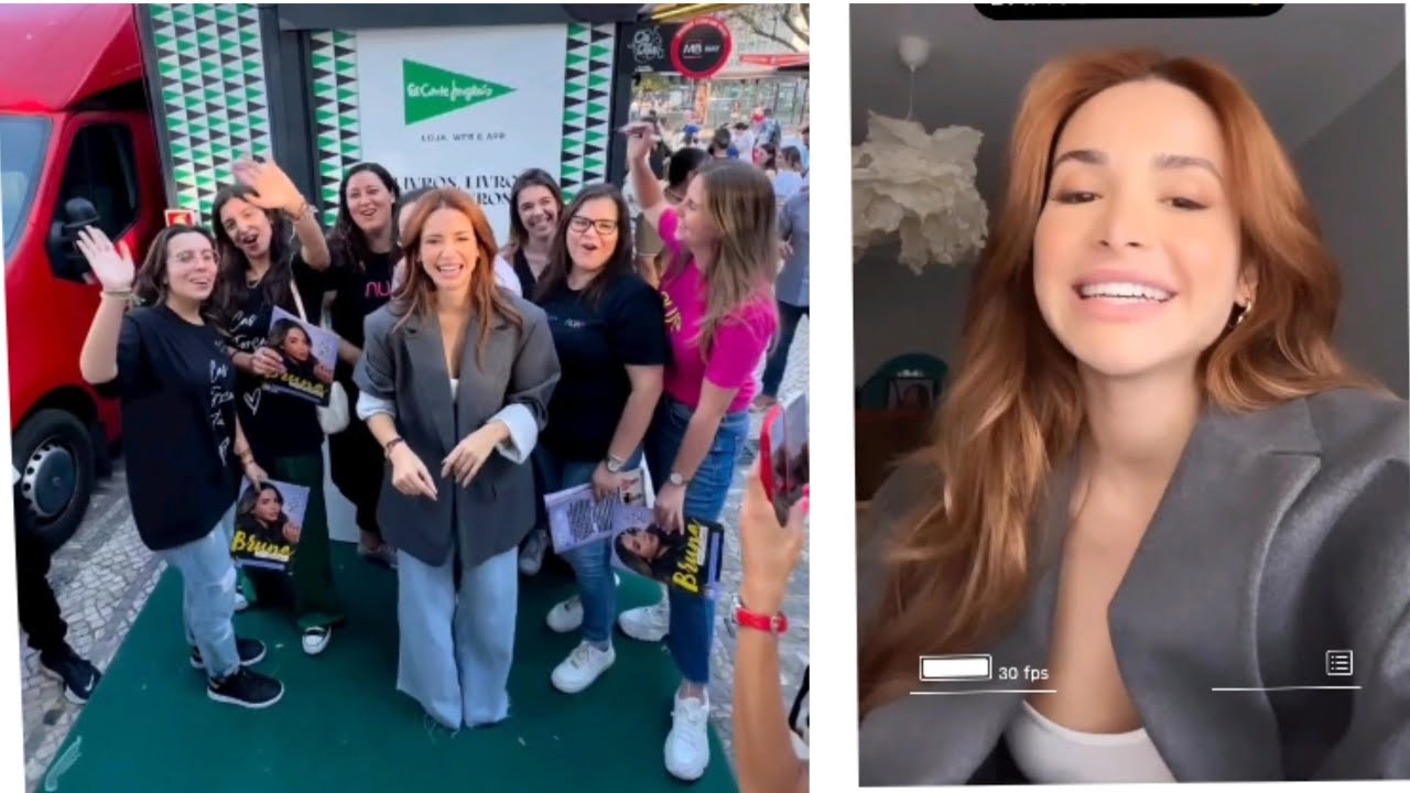 ÚLTIMA HORA❤️BRUNA GOMES NA FEIRA DO LIVRO EM LISBOA/EL CORTE INGLÊS SESSÃO DE AUTÓGRAFOS DO LIVRÃO