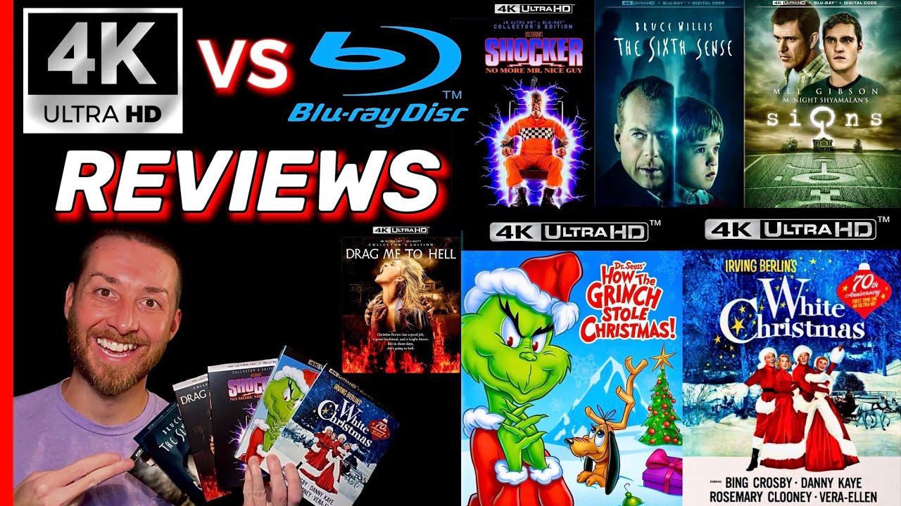 NEW & UPCOMING 4K UHD Reviews: White Christmas, How Grinch Stole Christmas SIGNS Sixth Sense SHOCKER