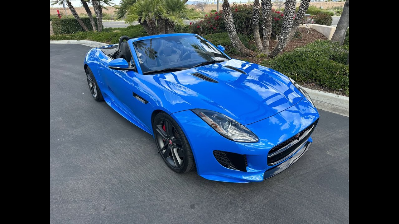 2017 Blue British Design Edition Jaguar F Type S Convertible