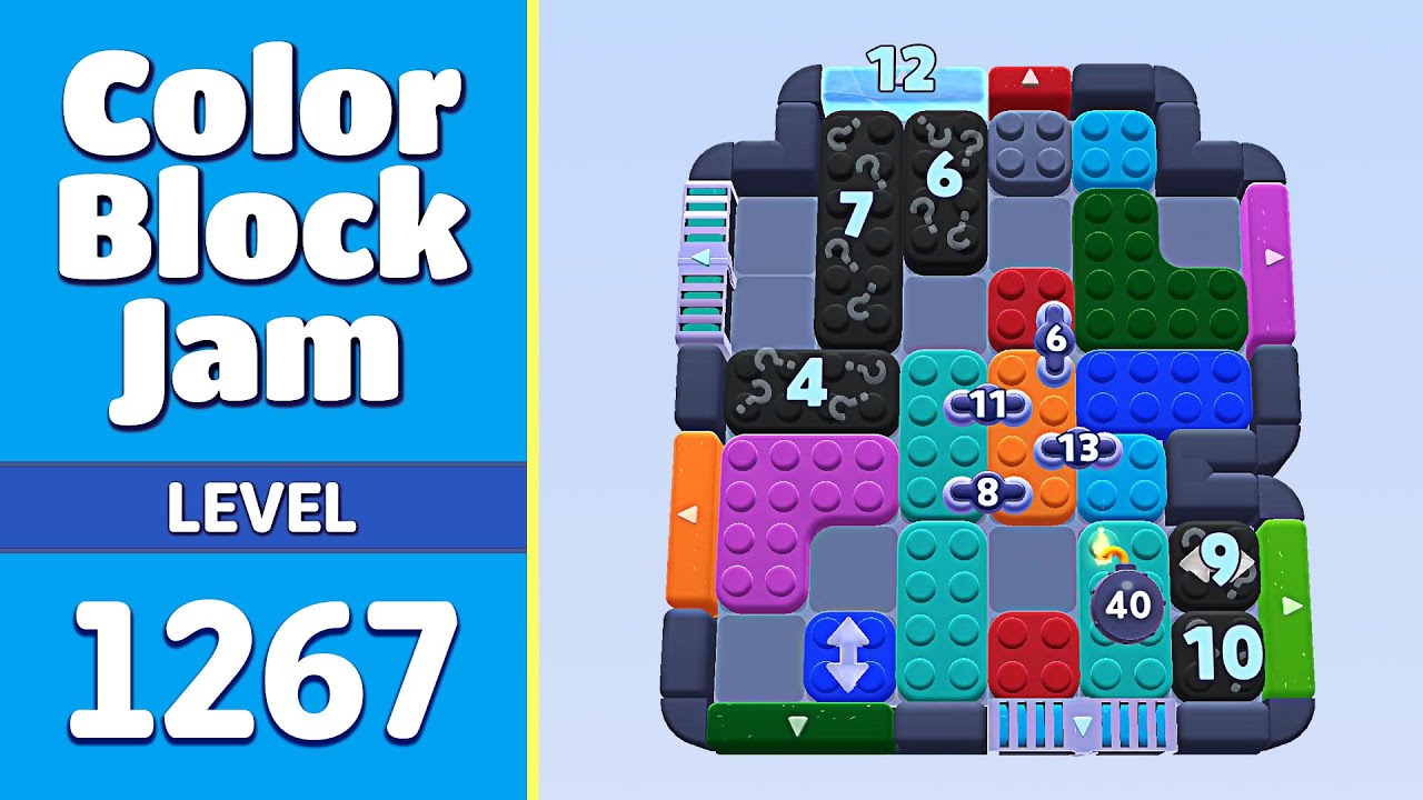 Color Block Jam Уровень 1267 (1268) | Все головоломки решены! 🎯