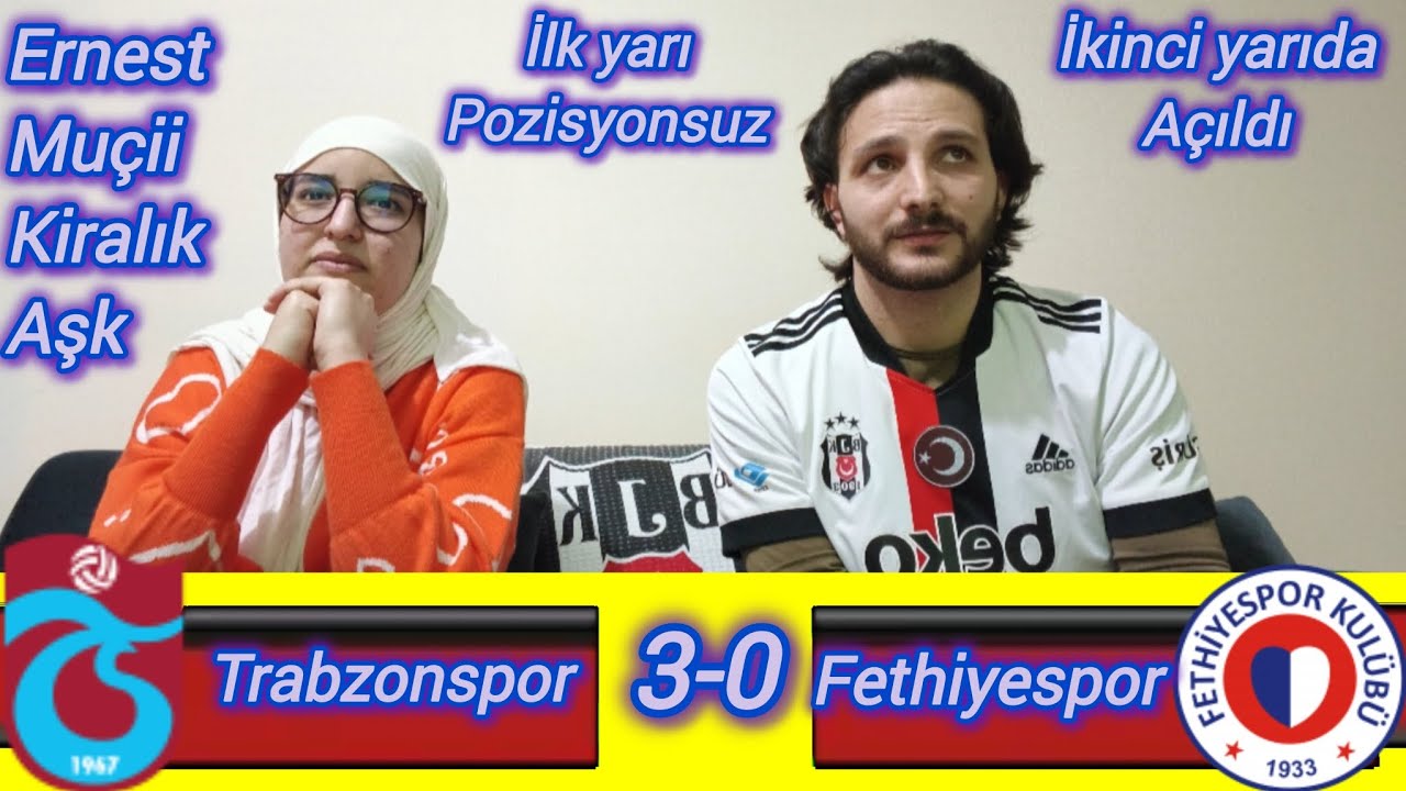 Trabzonspor 3-0 Fethiyespor #tepki #reaction 
