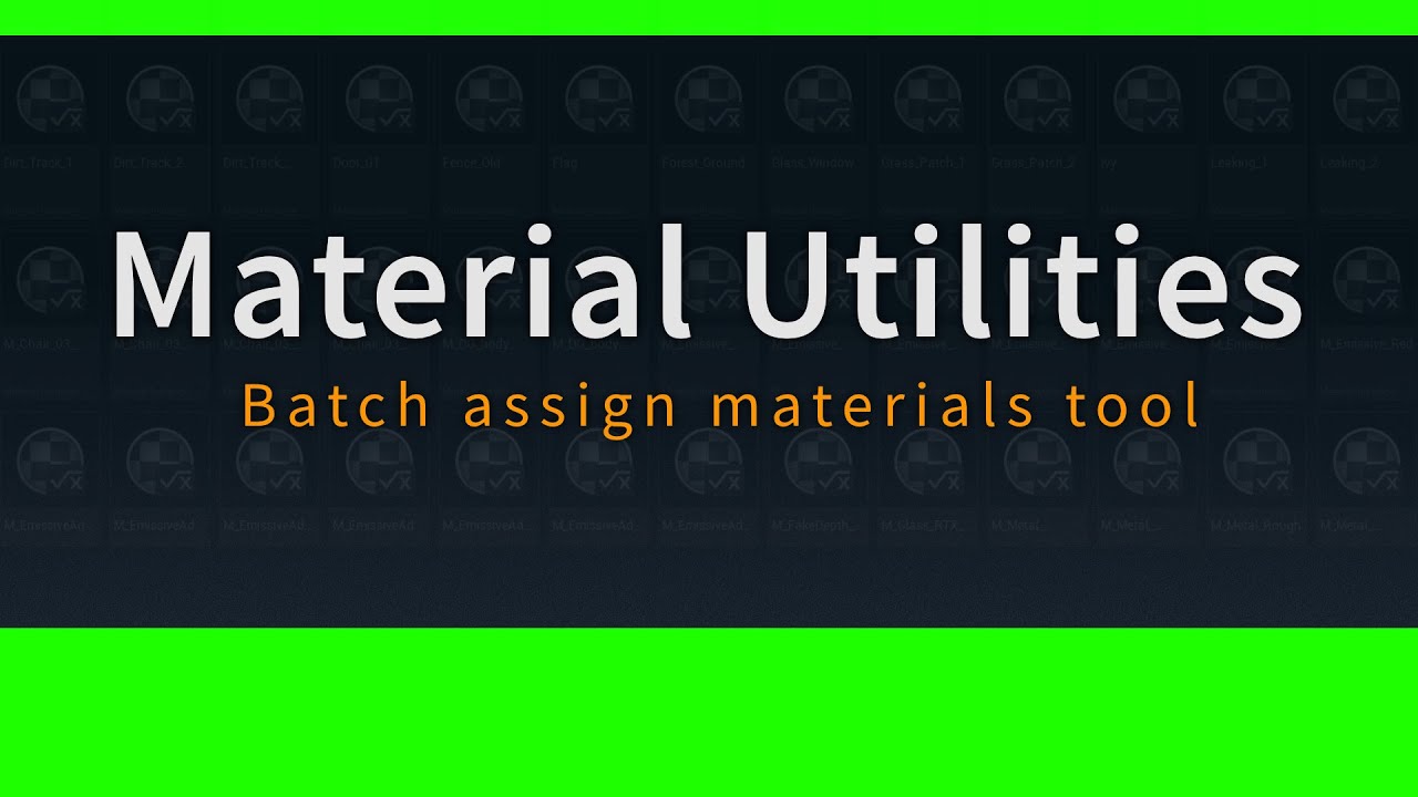 Assign materials to multiple meshes in Unreal Engine - Free Tool
