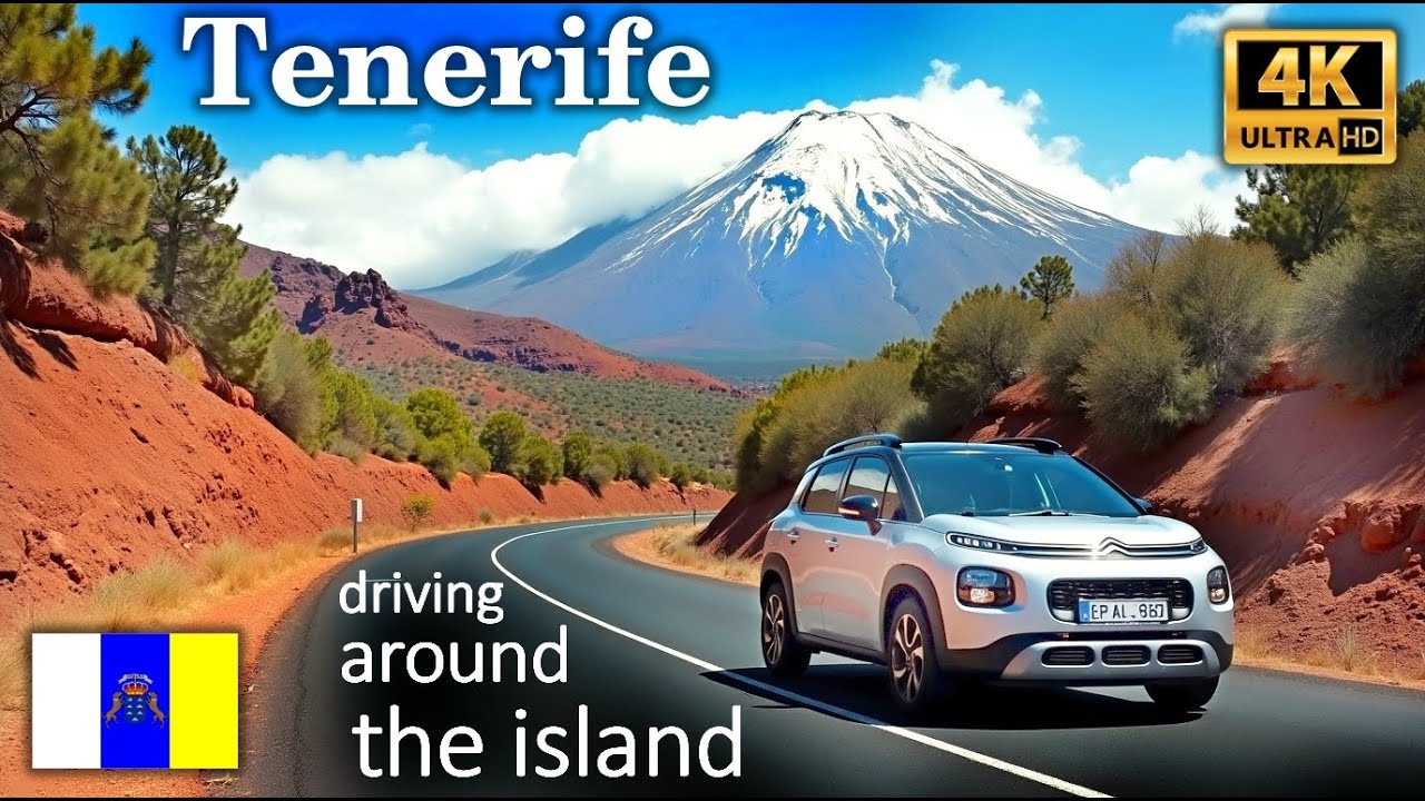 Tenerife - Canary island - Scenic drive around the island  4K