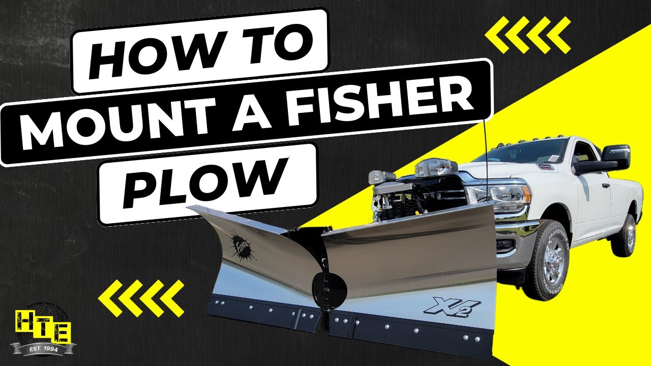 Как установить и снять плуг Fisher