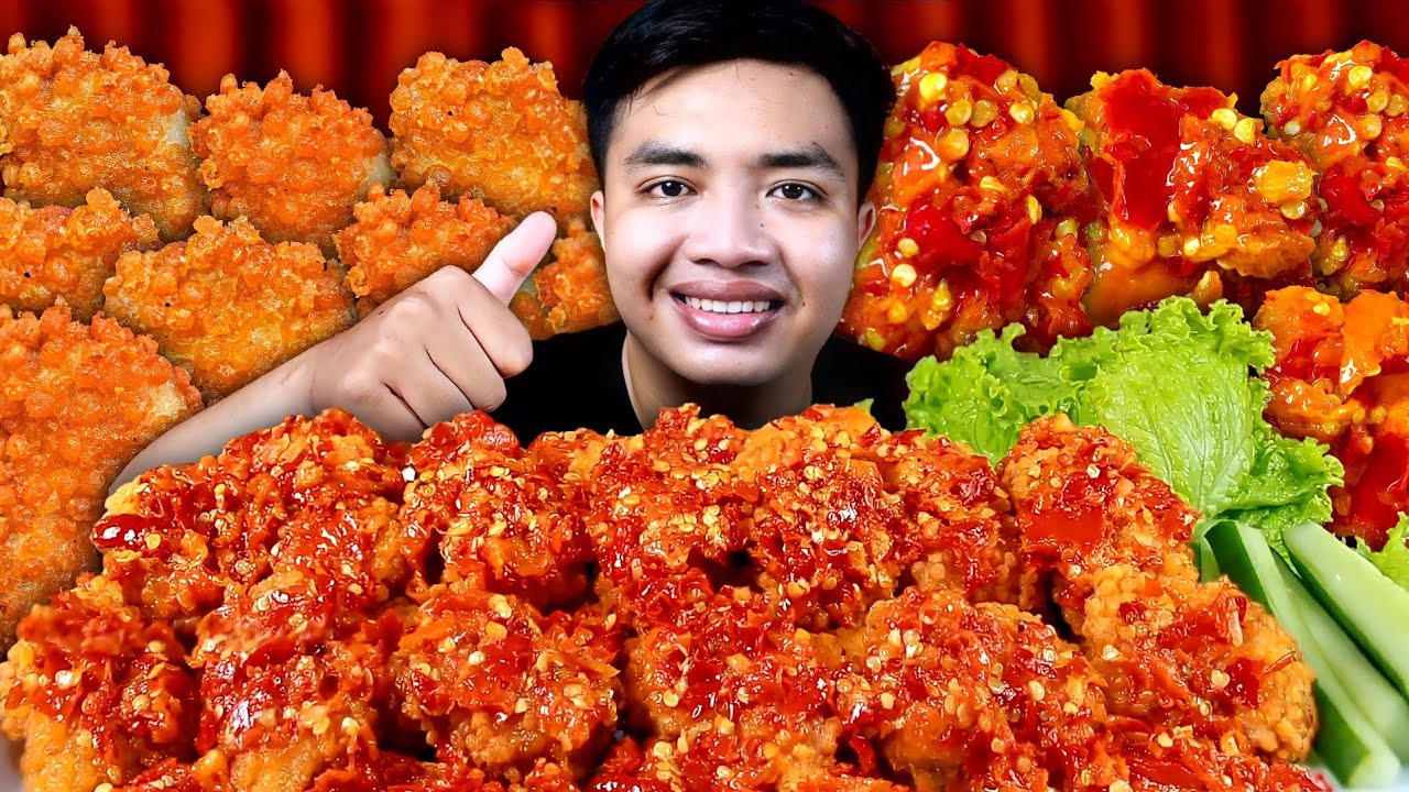 ENDUL BANGET 🤤🔥 MUKBANG NUGGET GEPREK CRISPY LEVEL TERPEDAS + NASI HANGAT