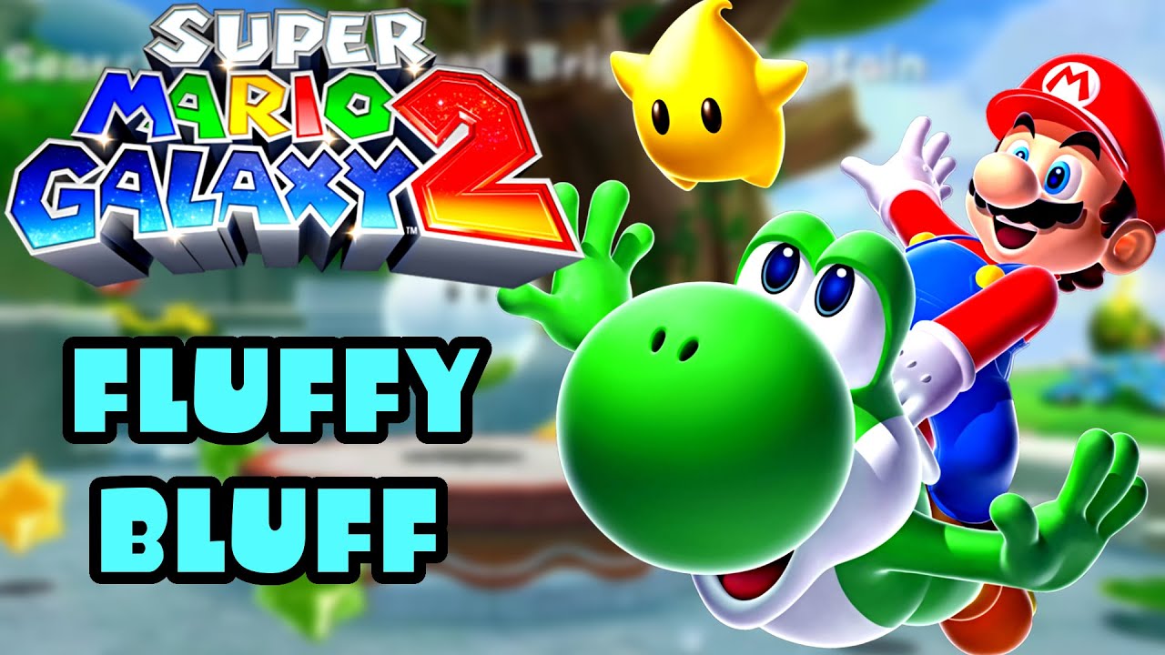 Super Mario Galaxy 2 100% Walkthrough 🌌 Fluffy Bluff Galaxy & Comet Medal #1