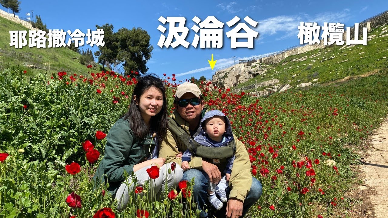 耶路撒冷與橄欖山之間的「死蔭的幽谷」--汲淪谷，一定要挑春天來！耶路撒冷｜以色列美角